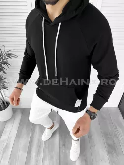 Hanorac barbati negru slim fit K188 55-4/X22-2.3